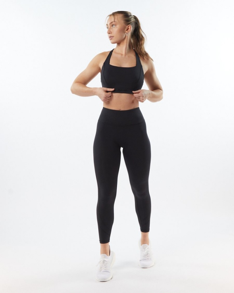 Alphalete Pulse Kinetic Bra Naisten Urheiluliivi Blackout | HMPZQ-3786