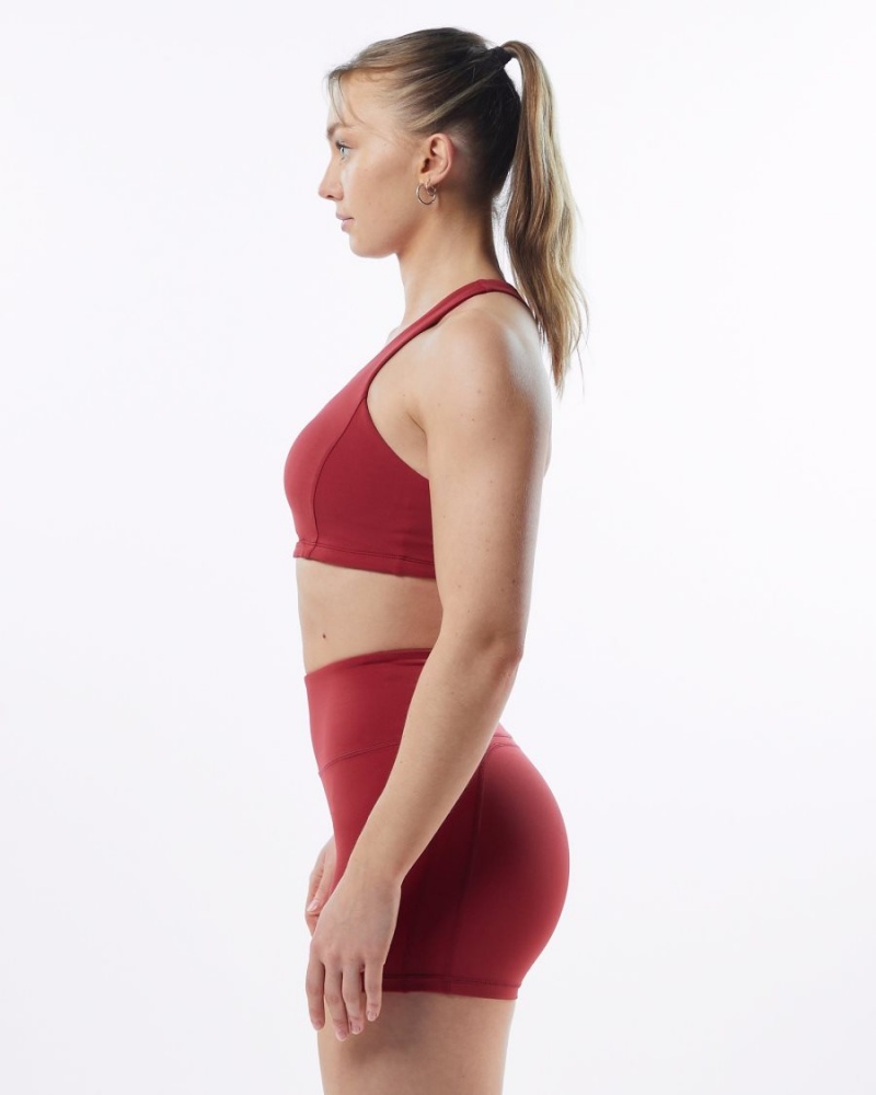 Alphalete Pulse Surge Bra Naisten Urheiluliivi Punainen | VRXBL-0536