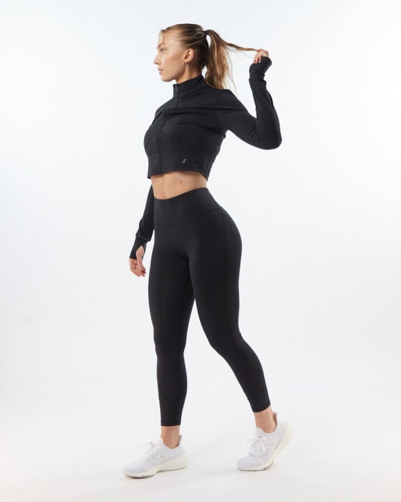 Alphalete Pulse Surge Legging Naisten Leggings Blackout | WKUQL-7951