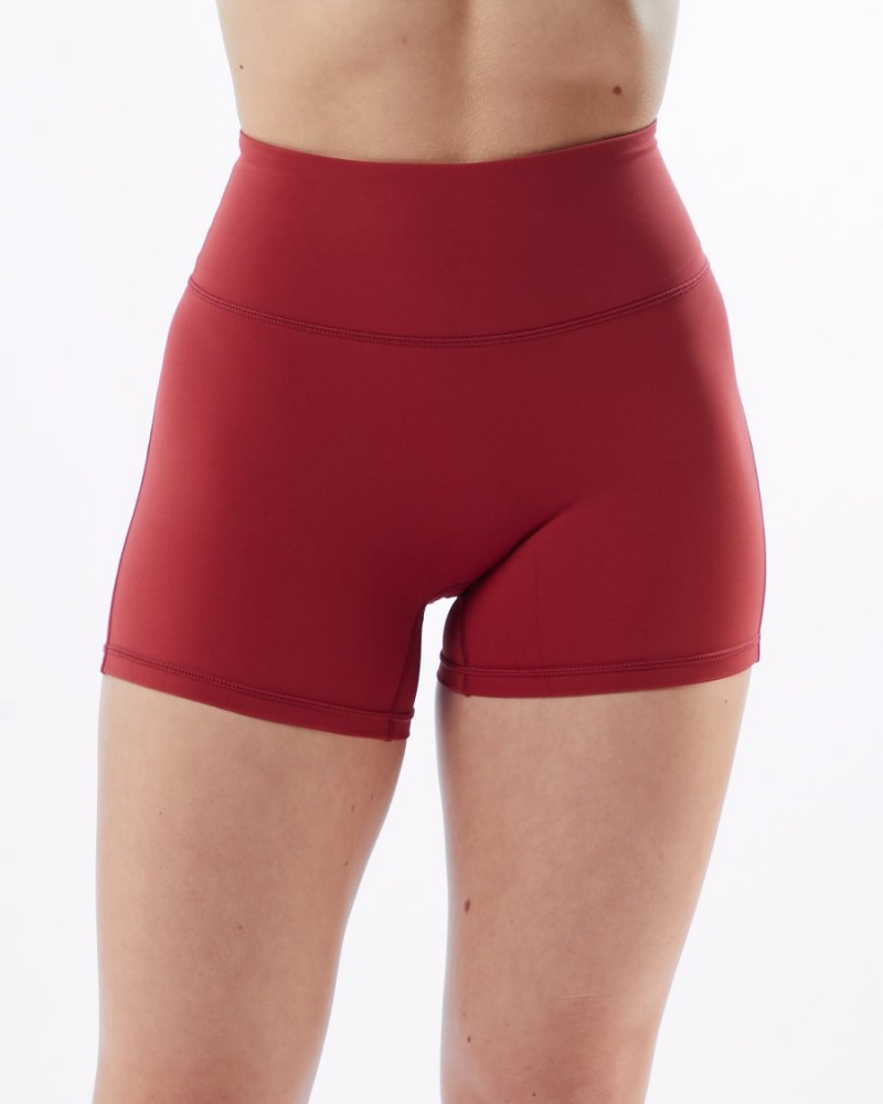 Alphalete Pulse Surge Lyhyt 4" Naisten Shortsit Punainen | JWQLR-4135