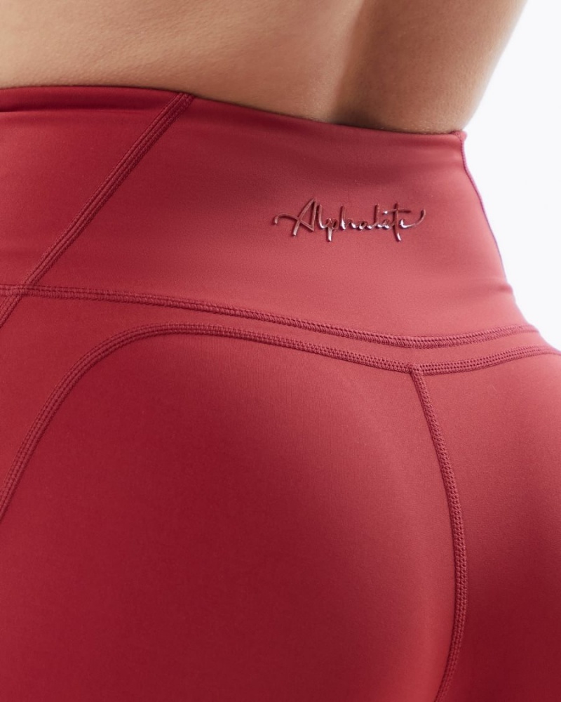 Alphalete Pulse Surge Lyhyt 4" Naisten Shortsit Punainen | JWQLR-4135