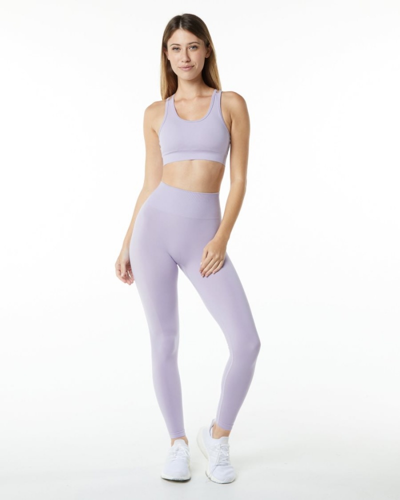 Alphalete Revival Bra Naisten Urheiluliivi Misty Lilac | ZDYUA-8720