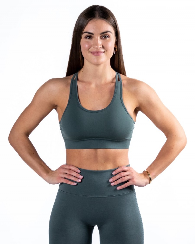 Alphalete Revival Bra Naisten Urheiluliivi Charcoal | OHUSC-0923