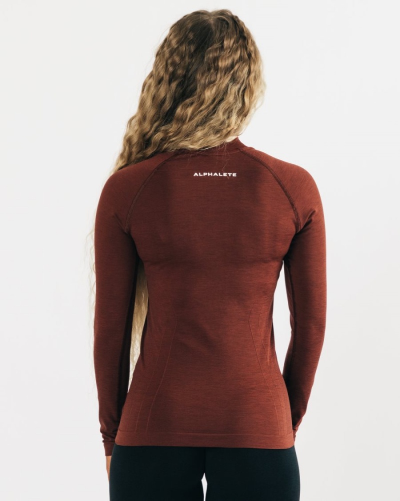 Alphalete Seamless Pullover Naisten Takit Kupari | FQVGS-1548