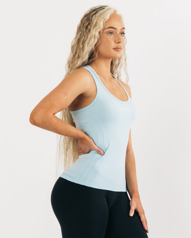 Alphalete Seamless Tank Naisten Hihaton Paita Sininen | RDMAH-7246