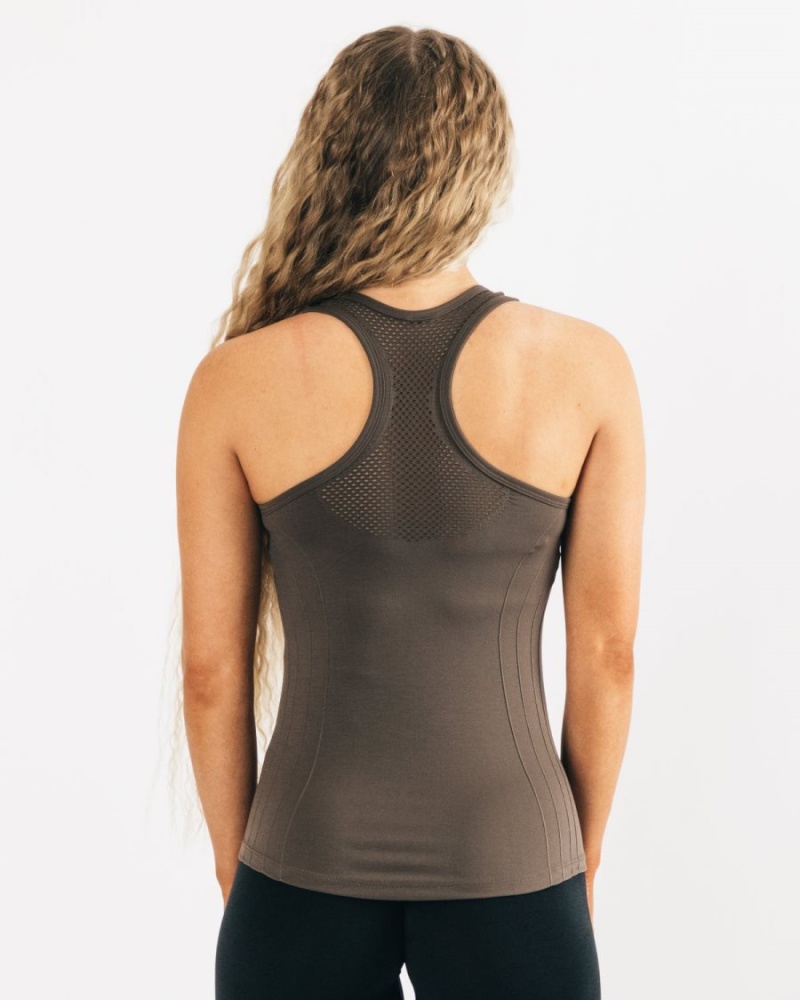 Alphalete Seamless Tank Naisten Hihaton Paita Mocha | RXVCJ-9741