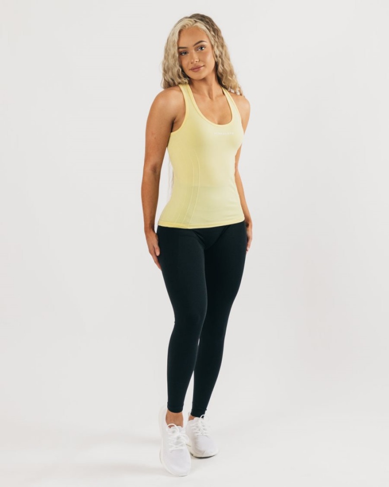 Alphalete Seamless Tank Naisten Hihaton Paita Lemonade | LKTPH-4398