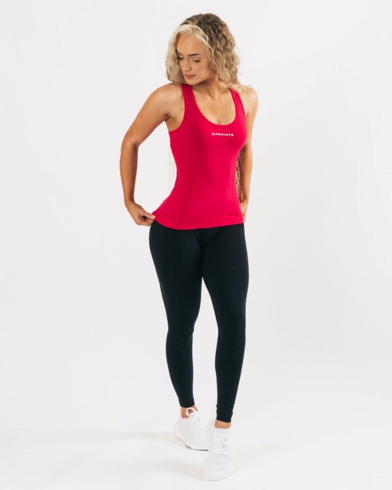 Alphalete Seamless Tank Naisten Hihaton Paita Pinkki | ISZMY-2981