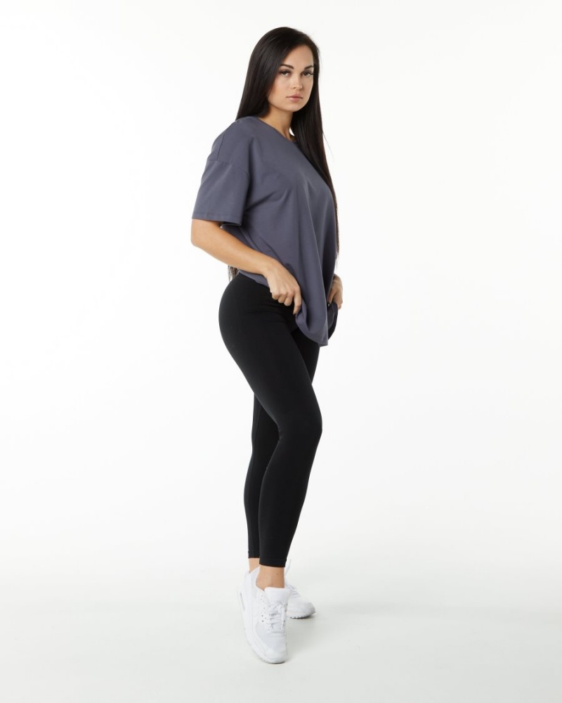 Alphalete Signature Oversized Tee Naisten Paidat Violetit | UMRZN-5672