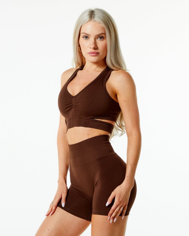 Alphalete Stratus Bra Naisten Urheiluliivi Ruskea | KNEXW-2463