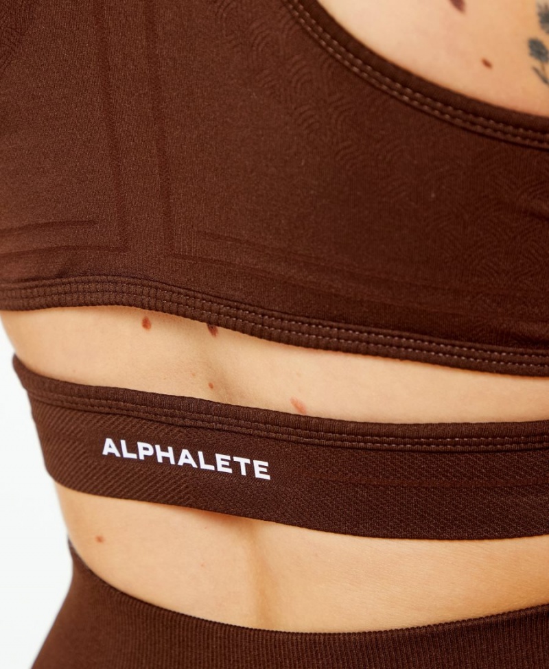 Alphalete Stratus Bra Naisten Urheiluliivi Ruskea | KNEXW-2463