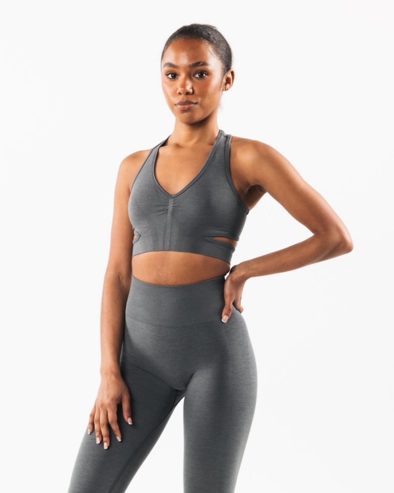 Alphalete Stratus Bra Naisten Urheiluliivi Smoke | KBXIO-1702