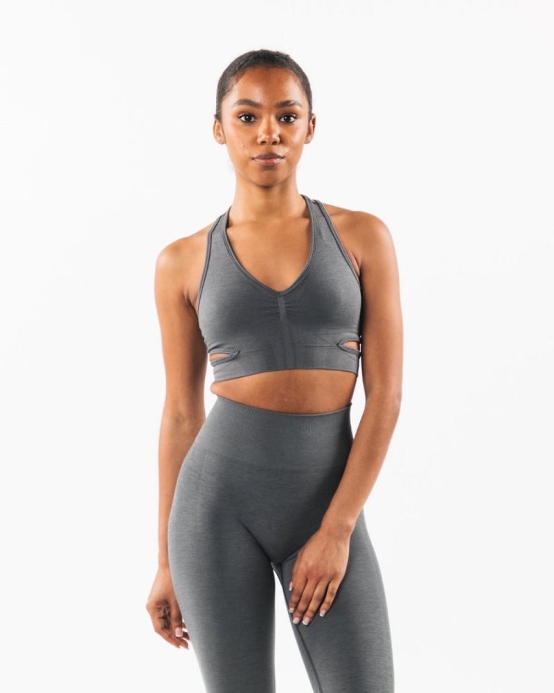 Alphalete Stratus Bra Naisten Urheiluliivi Smoke | KBXIO-1702