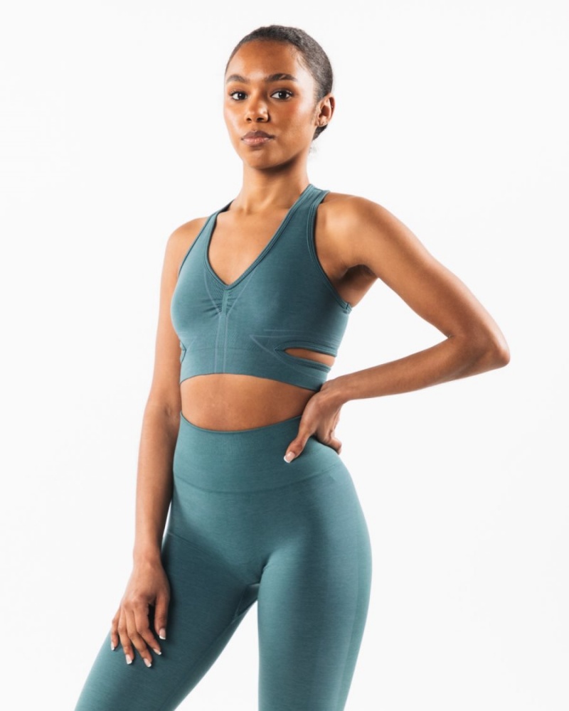 Alphalete Stratus Bra Naisten Urheiluliivi Ocean | NQHDZ-9186