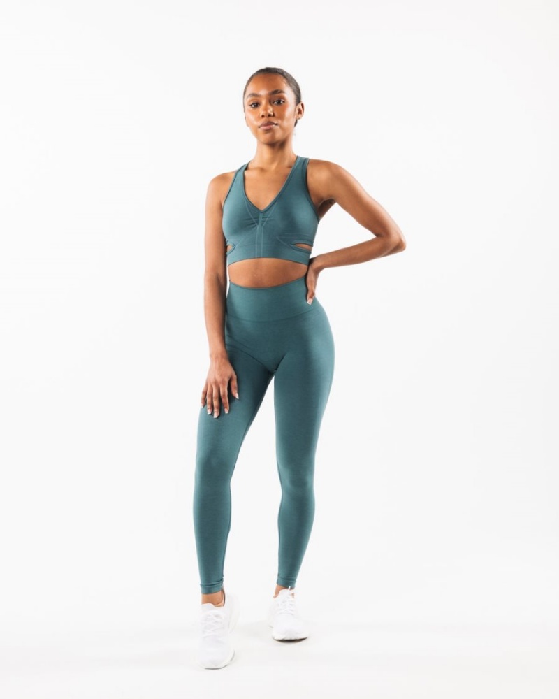 Alphalete Stratus Bra Naisten Urheiluliivi Ocean | NQHDZ-9186