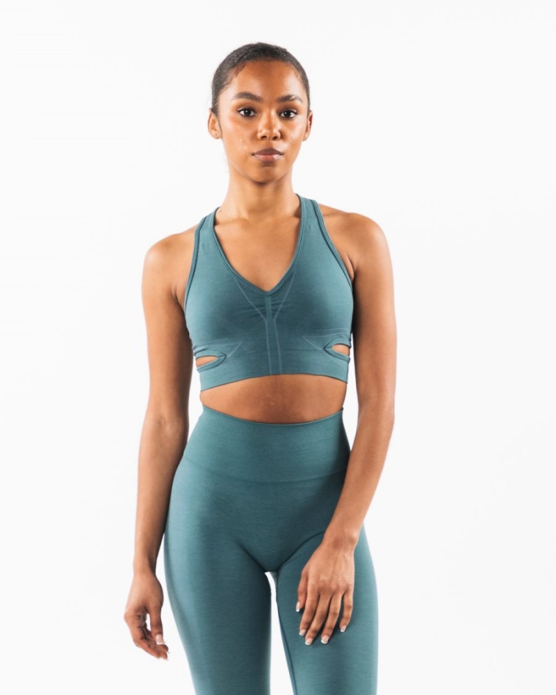 Alphalete Stratus Bra Naisten Urheiluliivi Ocean | NQHDZ-9186