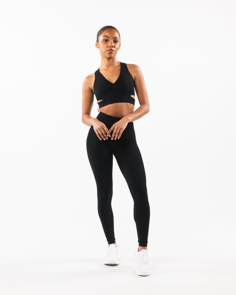 Alphalete Stratus Bra Naisten Urheiluliivi Mustat | XULBS-0367