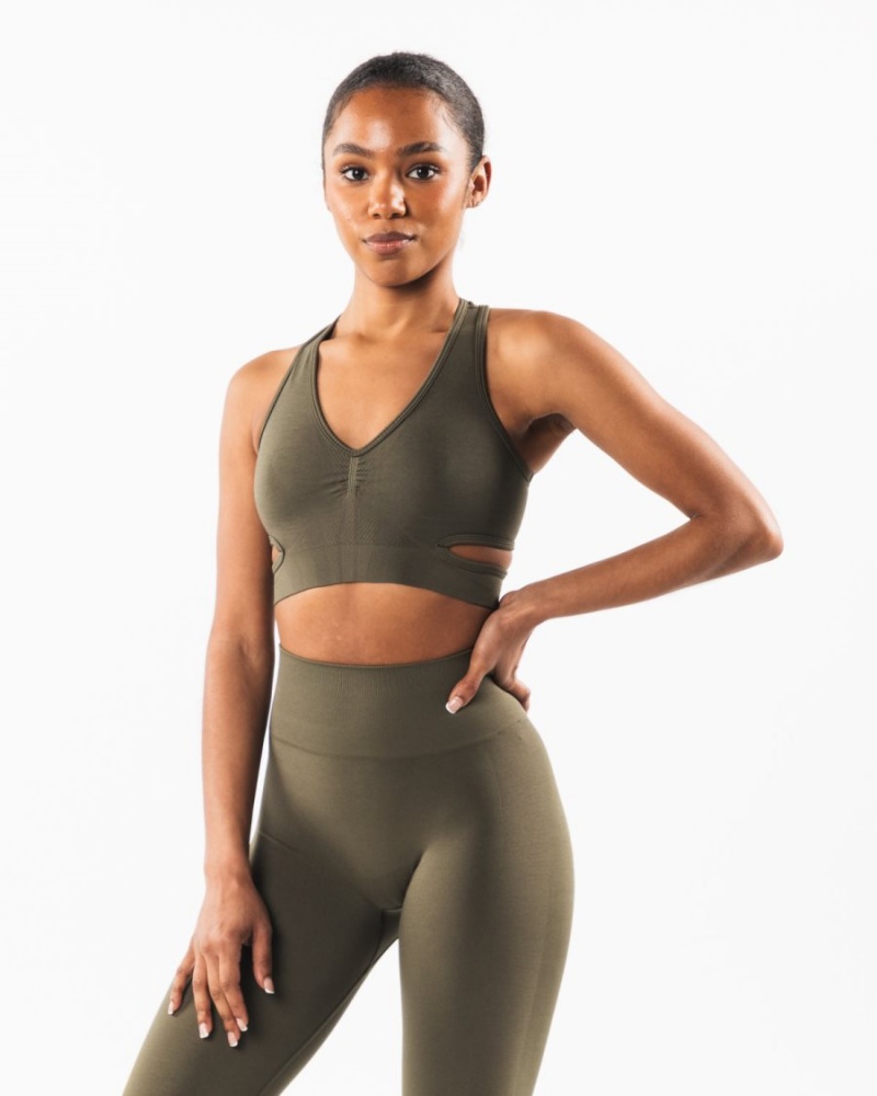 Alphalete Stratus Bra Naisten Urheiluliivi Oak | JMBPL-8590