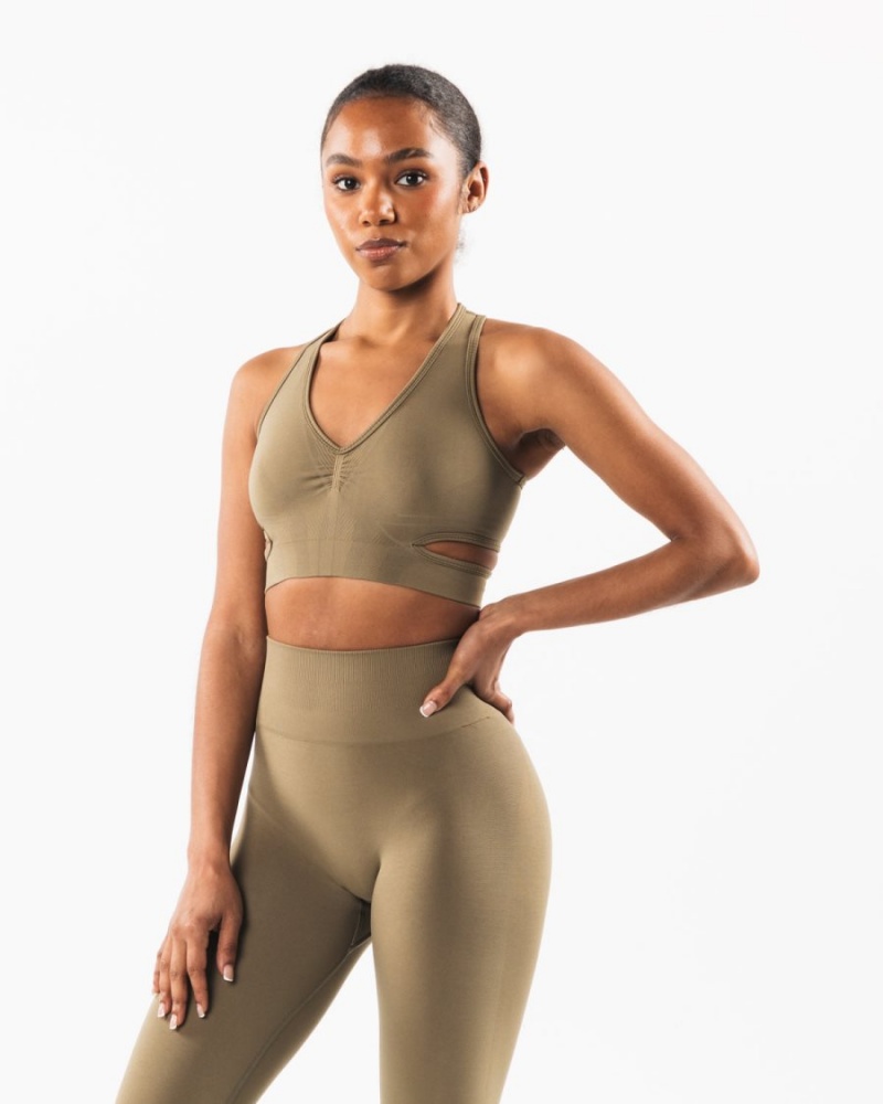 Alphalete Stratus Bra Naisten Urheiluliivi Willow | GKACS-6129