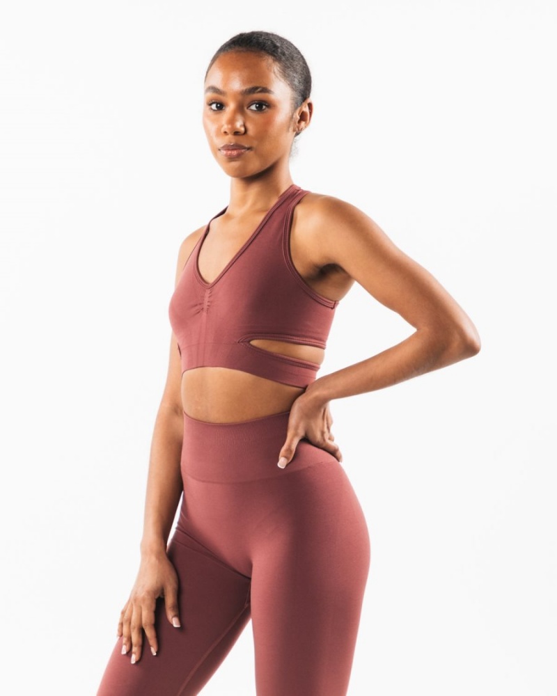 Alphalete Stratus Bra Naisten Urheiluliivi Autumn | NAVJT-1639