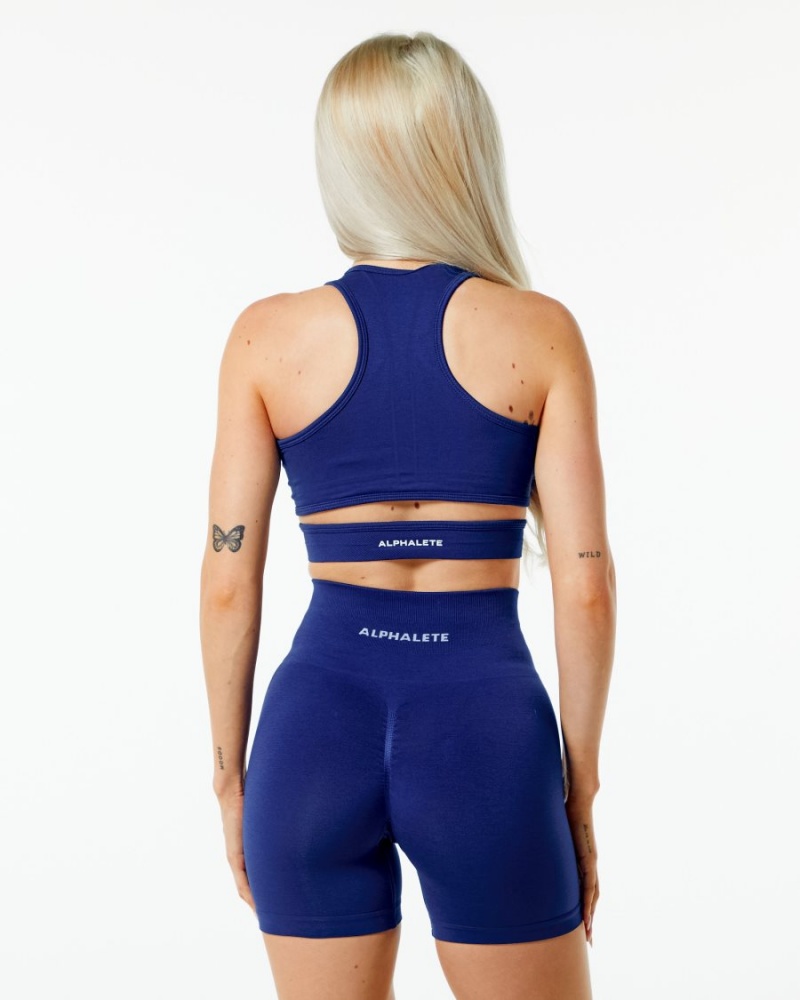 Alphalete Stratus Bra Naisten Urheiluliivi Indigo | LCIHU-7503