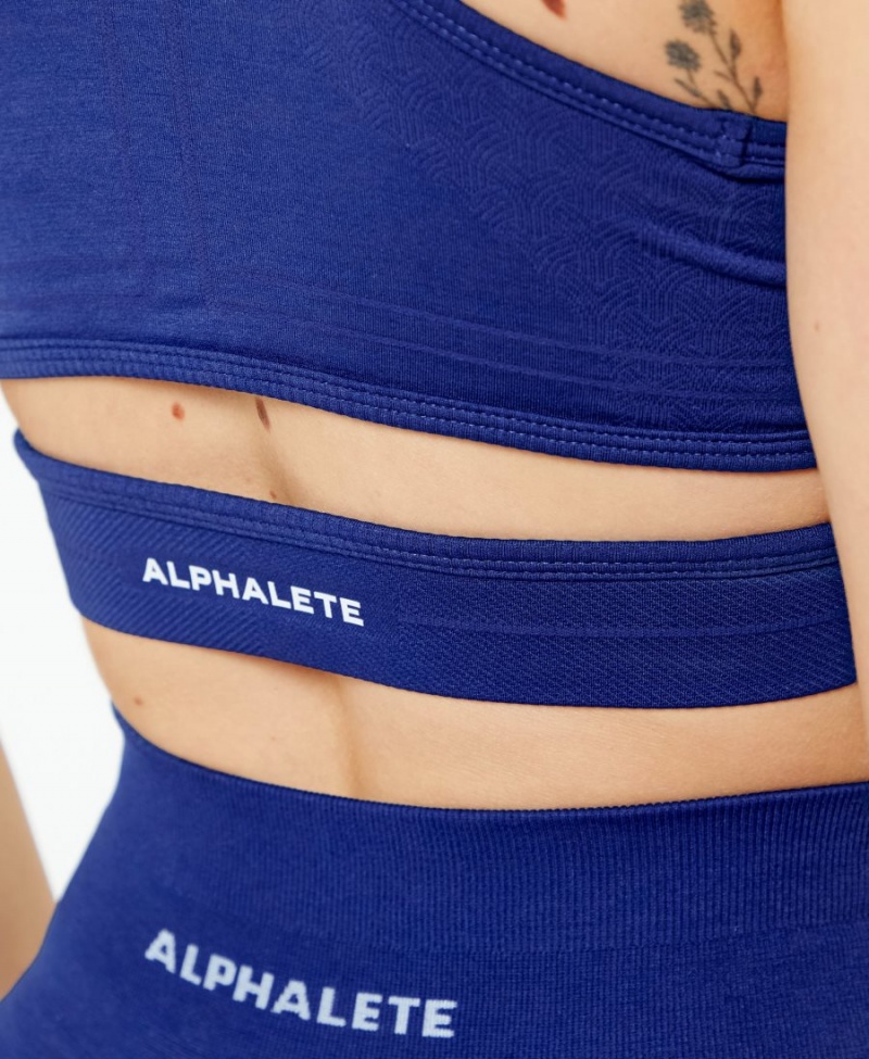 Alphalete Stratus Bra Naisten Urheiluliivi Indigo | LCIHU-7503