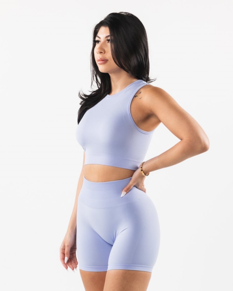 Alphalete Stratus Crop Tank Naisten Hihaton Paita Sininen | DLZYH-3876