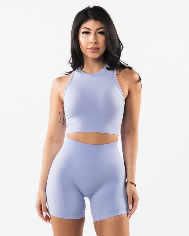 Alphalete Stratus Crop Tank Naisten Hihaton Paita Sininen | DLZYH-3876