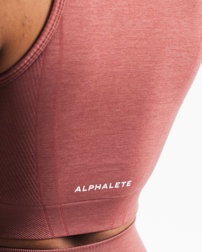 Alphalete Stratus Crop Tank Naisten Hihaton Paita Pinkki | KPQRS-6350