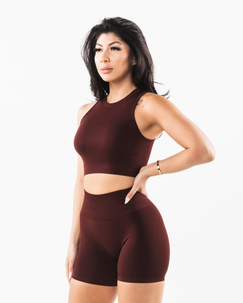 Alphalete Stratus Crop Tank Naisten Hihaton Paita Sangria | XDITR-0792