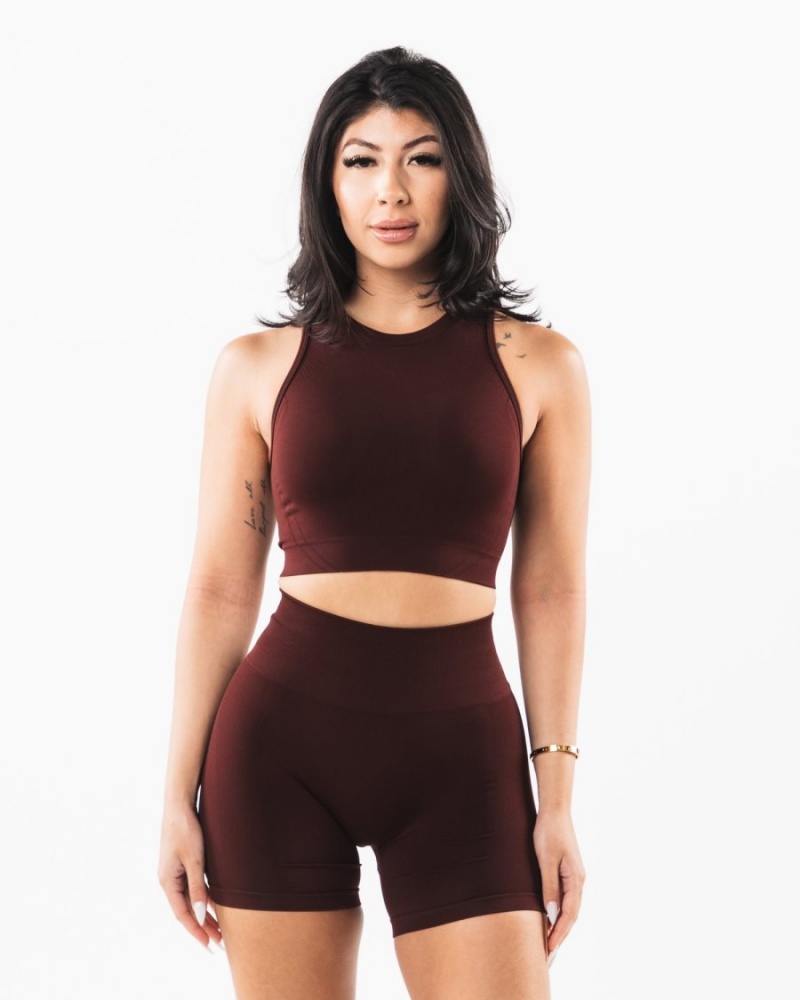 Alphalete Stratus Crop Tank Naisten Hihaton Paita Sangria | XDITR-0792