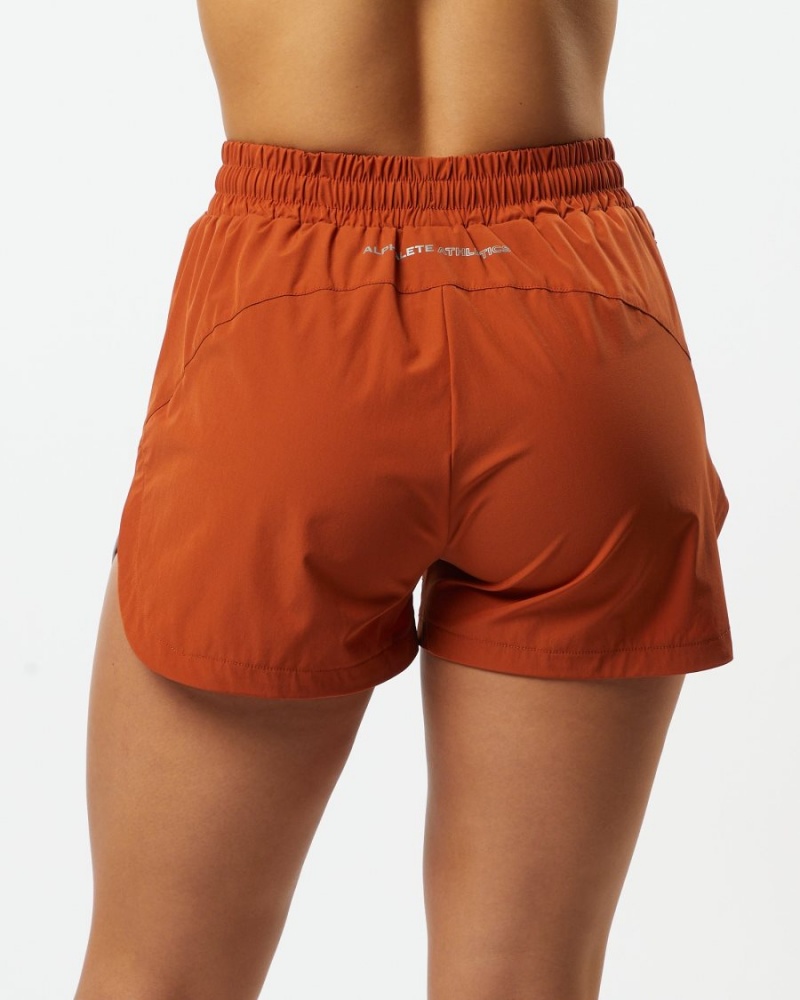 Alphalete Stride Lyhyt 3" Naisten Shortsit Sour Tangerine | INGMR-7592