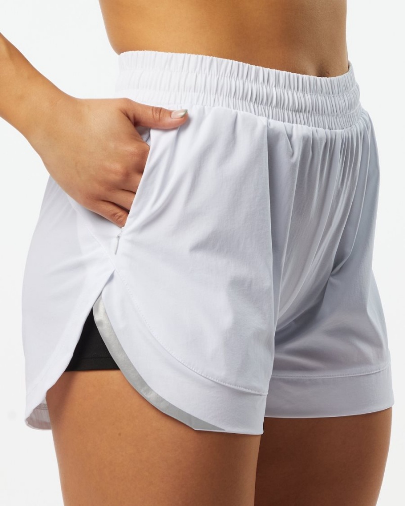 Alphalete Stride Lyhyt 3" Naisten Shortsit Valkoinen | PKLGN-5971