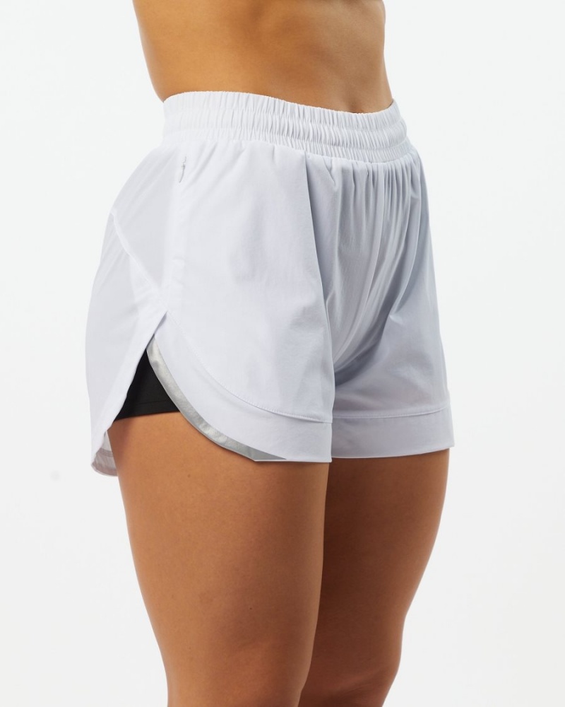 Alphalete Stride Lyhyt 3" Naisten Shortsit Valkoinen | PKLGN-5971