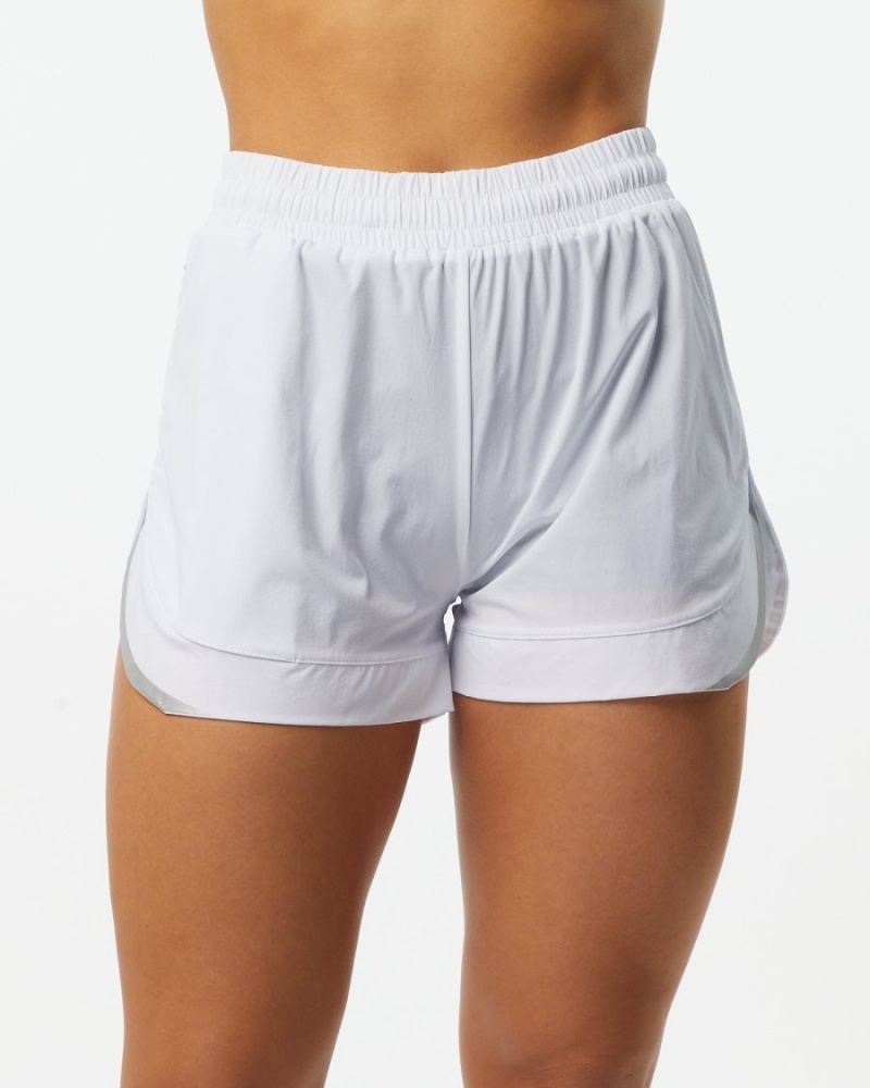 Alphalete Stride Lyhyt 3" Naisten Shortsit Valkoinen | PKLGN-5971