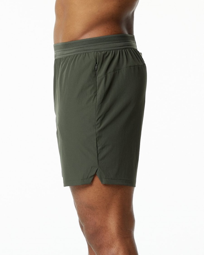 Alphalete Studio Lyhyt 6" Miesten Shortsit Oliivinvihreä | DQNSI-5372