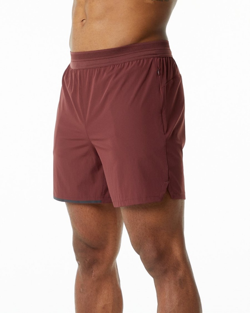 Alphalete Studio Lyhyt 6" Miesten Shortsit Merlot | HVTCE-7384