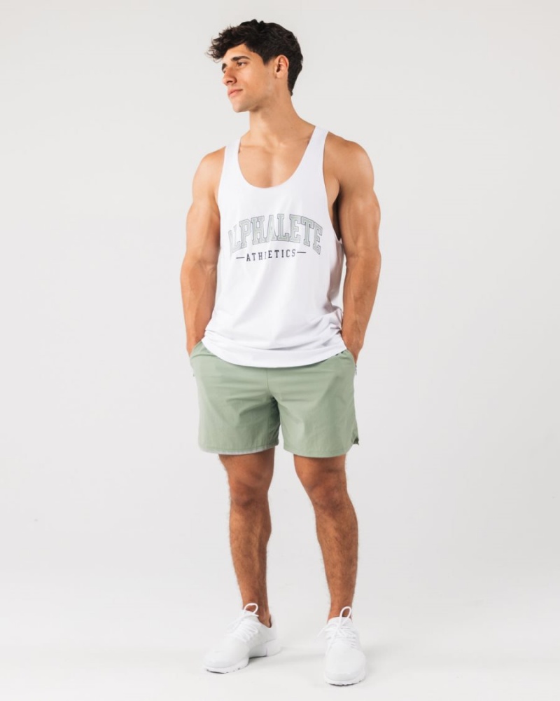 Alphalete Studio Lyhyt 6" Miesten Shortsit Sage | GMBPK-1736