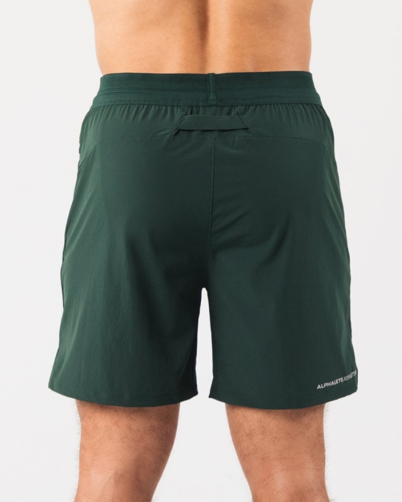 Alphalete Studio Lyhyt 6" Miesten Shortsit Evergreen | IGLMC-8012