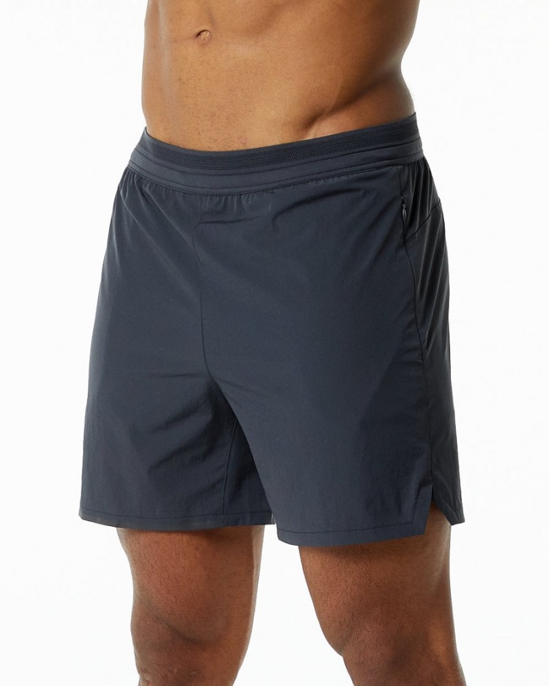 Alphalete Studio Lyhyt 6" Miesten Shortsit Charcoal | YIAZS-3780