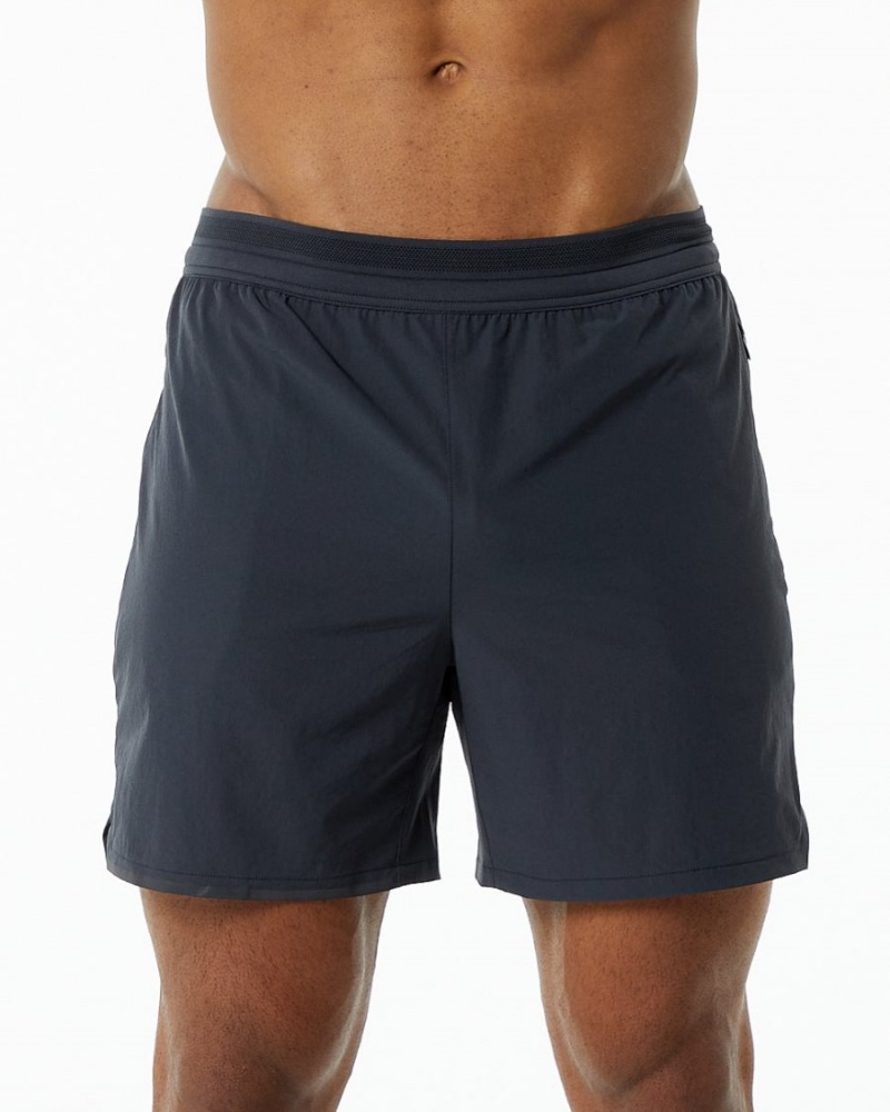 Alphalete Studio Lyhyt 6" Miesten Shortsit Charcoal | YIAZS-3780