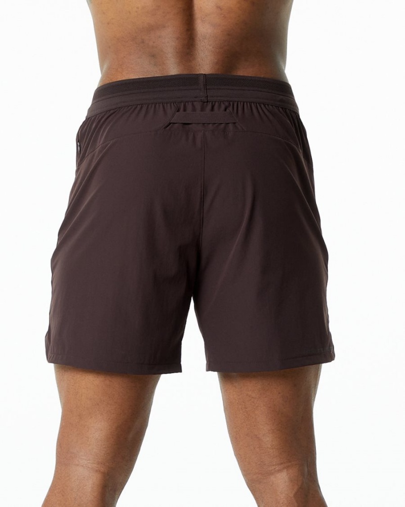 Alphalete Studio Lyhyt 6" Miesten Shortsit Suklaa | RLMHQ-5718