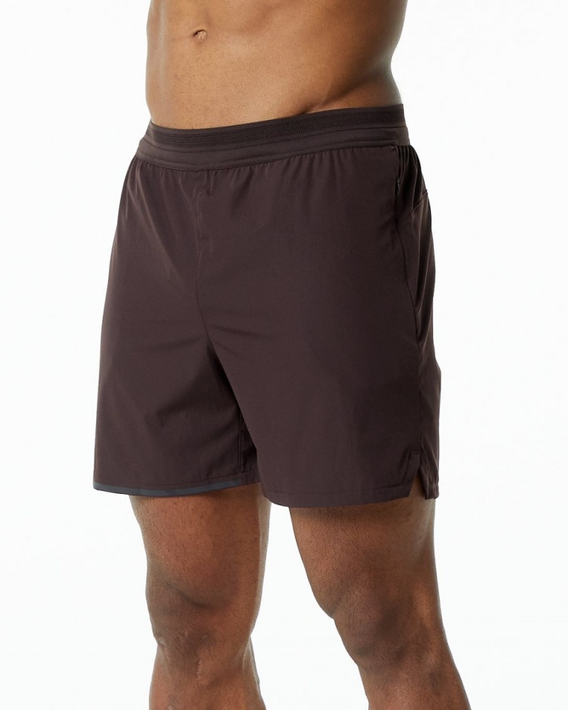 Alphalete Studio Lyhyt 6" Miesten Shortsit Suklaa | RLMHQ-5718