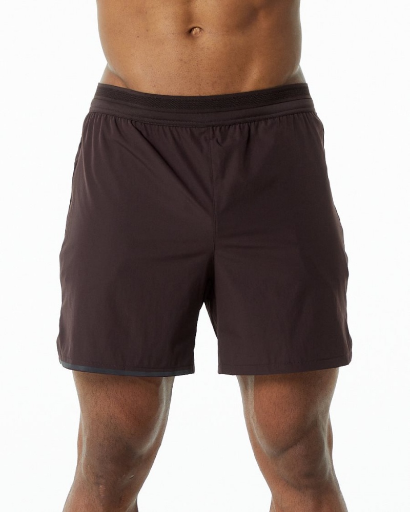 Alphalete Studio Lyhyt 6" Miesten Shortsit Suklaa | RLMHQ-5718