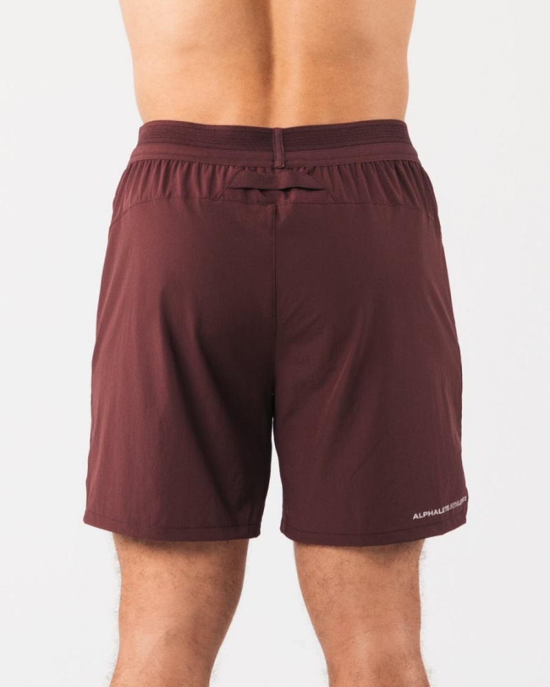 Alphalete Studio Lyhyt 6" Miesten Shortsit Sangria | YULHP-9647