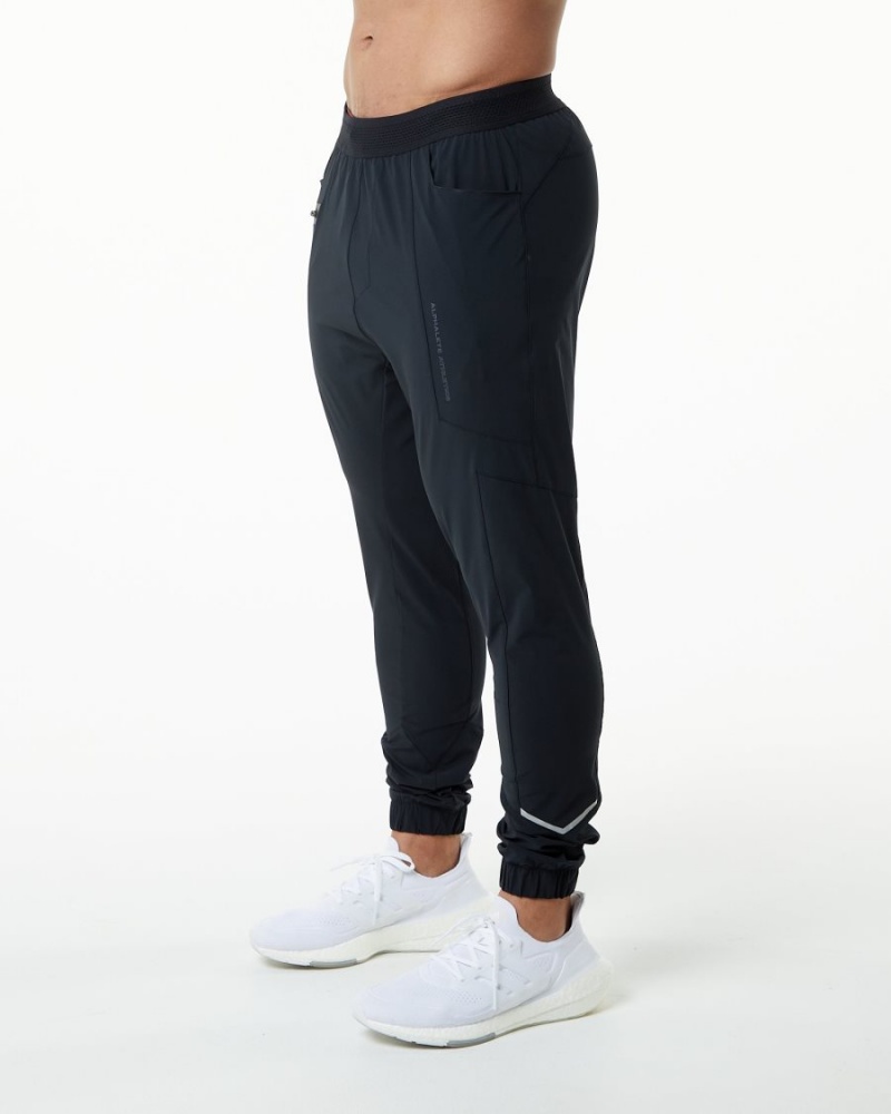 Alphalete Studio Pant Miesten Juoksuvaatteet Mustat | HMACG-4289