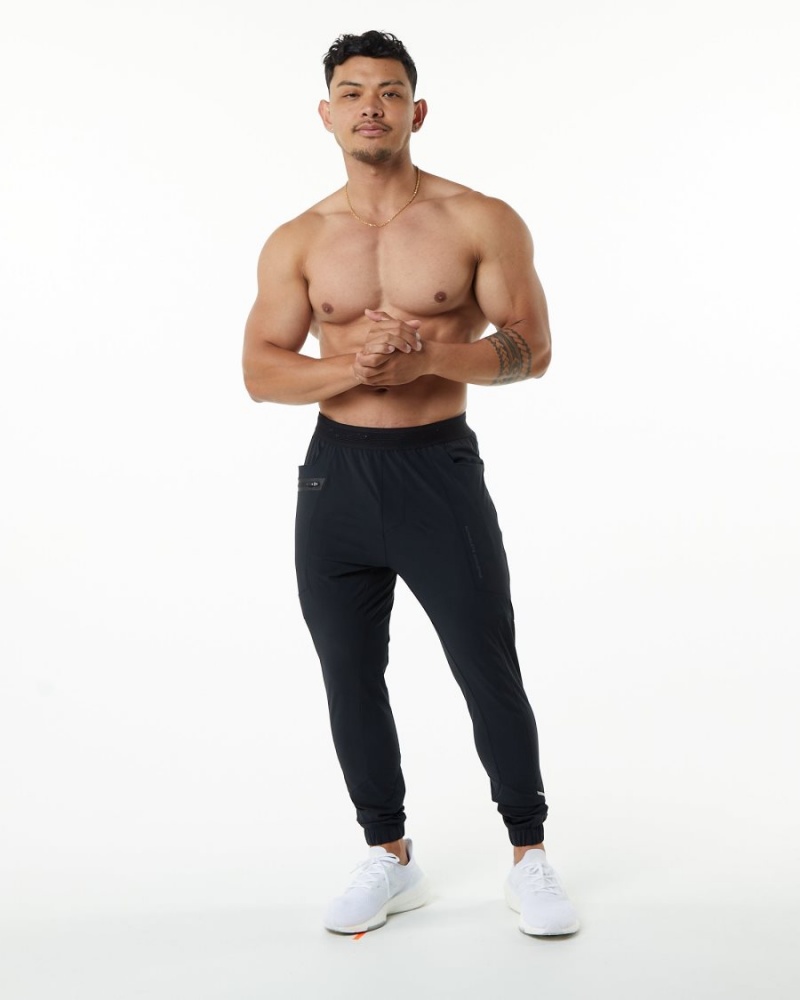 Alphalete Studio Pant Miesten Juoksuvaatteet Mustat | HMACG-4289