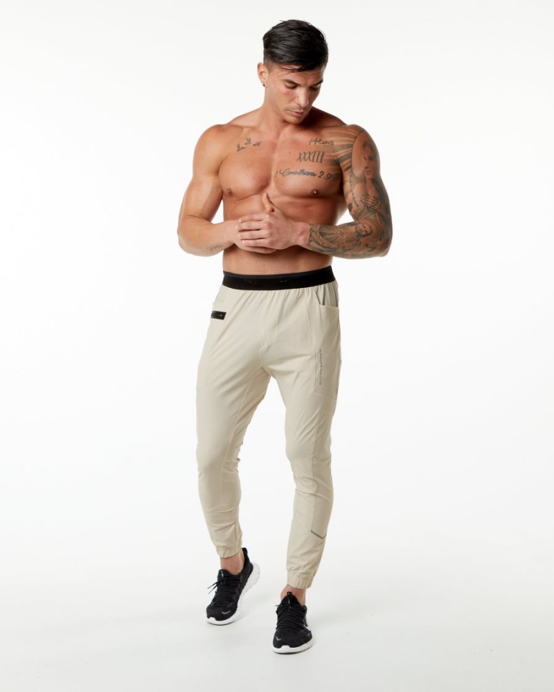 Alphalete Studio Pant Miesten Juoksuvaatteet Vanilla | PRCNT-0514