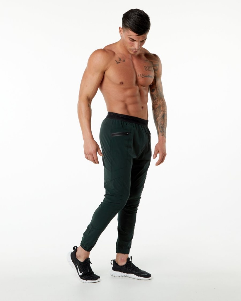 Alphalete Studio Pant Miesten Juoksuvaatteet Vihreä | BRHYP-1830