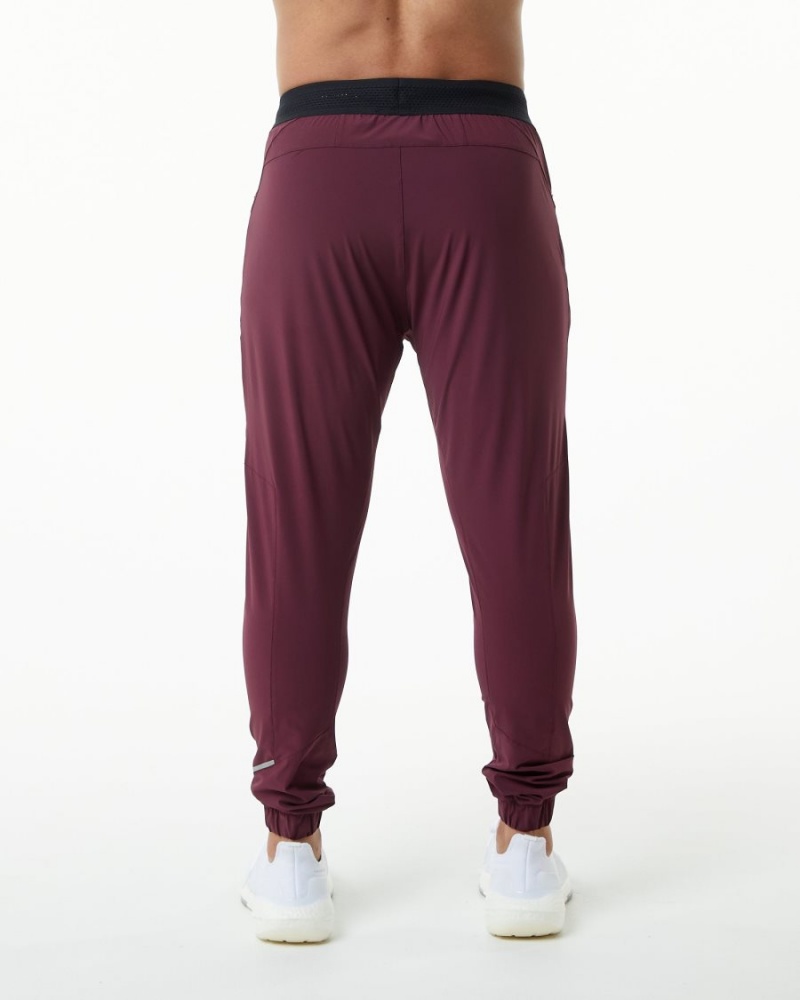 Alphalete Studio Pant Miesten Juoksuvaatteet Viininpunainen | VAGKY-6049